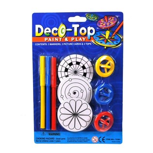 SET DI TROTTOLE CON PENNARELLI (12 pz.)