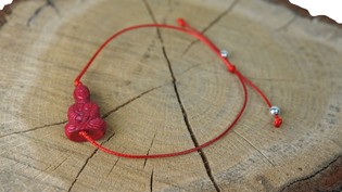 Braccialetto Buddha Rosso (1 pz.)
