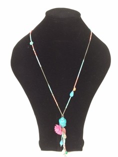 Collana lunga stile Ibiza con Buddha (1 pz)