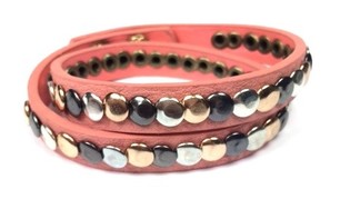 Braccialetto Stile Ibiza color Salmone (1 pz)
