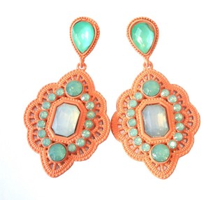 Orecchini Stile Ibiza Color Salmone (1 pz.)