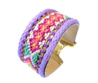 Braccialetto Viola Stile Ibiza (1 pz.)