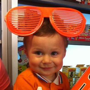 MEGA OCCHIALI SHUTTER SHADES ARANCIONI (8 pz.)
