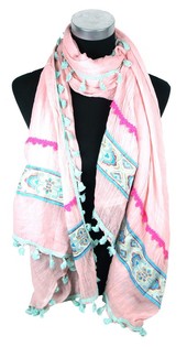 Sciarpa di Lusso Stile Ibiza Rosa (1 pz)