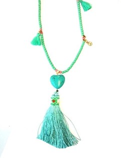 Collana Ibiza con Cuore Turchese (1 pz.)