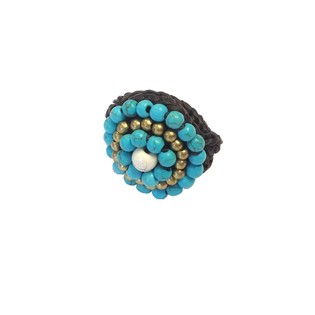 Anello Stile Ibiza con Pietra Turchese (1 pz.)