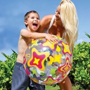 Pallone da Spiaggia Grande 61 cm (12 pz.) - Ingrosso
