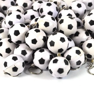 PORTACHIAVI PALLONE DA CALCIO IN SCHIUMA (50 pz)