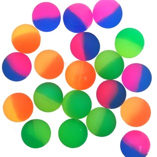 Palline rimbalzanti piccole in barattolo - 2,7 cm (144 pz.)