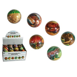 PALLINE RIMBALZANTI MORBIDE CON DINOSAURI (24 pz.)