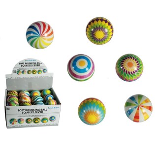 Palline rimbalzanti morbide e colorate (24 pz.)