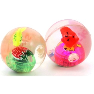 Palline Rimbalzanti Trasparenti con Figurine (36 pz.)