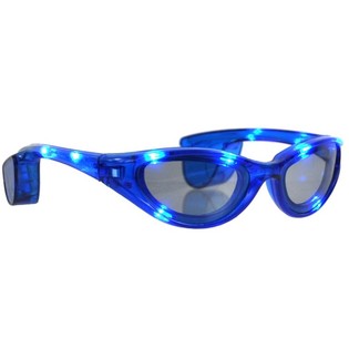 OCCHIALI DA SOLE A LED - COLORE: BLU (12 pz.)