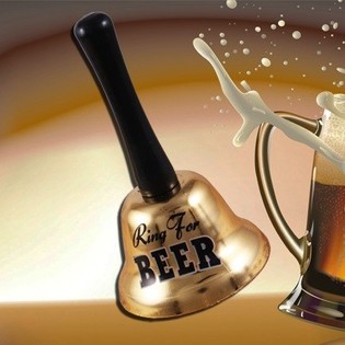 Campanella "Ring for a Beer" in confezione regalo (2 pz.)