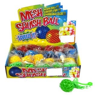 Palline antistress da schiacciare in espositore (24 pz.)
