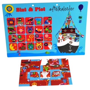 Calendario Conto alla Rovescia Sinterklaas e Piet - Modello 2 (9 pz.)