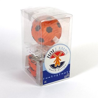 HOLLAMPS - Ghirlanda Luminosa con Palloni da Calcio Arancioni