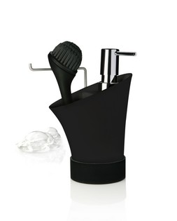 NUANCE - Set Organizzatore Lavello con Dosatore Sapone e Spazzola Piatti (1 set)