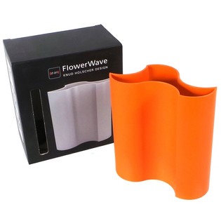 D-ZN - Vaso da Fiori Flowerwave - Arancione (1 pz.)