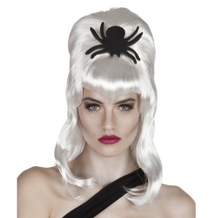 Parrucca - Capelli Bianchi con Ragno (1 pz.)