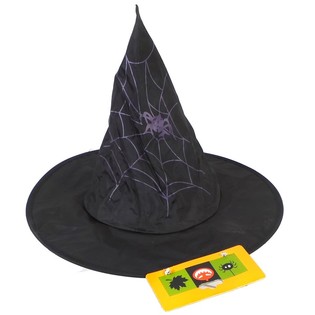 Cappello da strega con ragnatela per bambini (6 pz.)