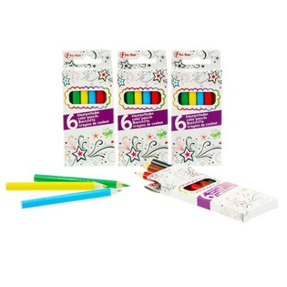 6 piccole matite colorate (48 pz)