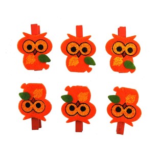 Molinette decorative da 6 pezzi - Modello: Gufo (24 set)