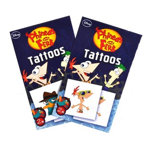 TATUAGGI DISNEY 2 PEZZI - MODELLO: PHINEAS E FERB (50 pz.)