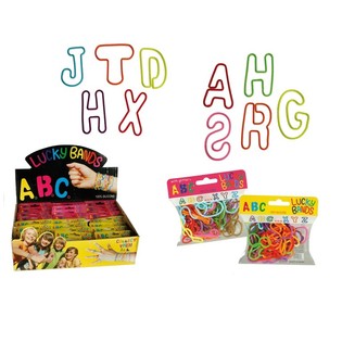 ***PREZZO OUTLET*** BRACCIALETTI LUCKY BANDS PER BAMBINI - MODELLO: LETTERE (24 pz.)