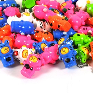 PORTACHIAVI ORSO CON FACCE ROTANTI (24 pz.)