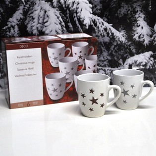 Set 6 Mug Natalizie in Confezione Regalo (2 set)