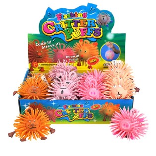 Palline Puffer "Critter" 8 cm. SCONTATE PER DIFETTO LUCE (12 pz.)