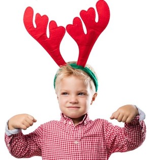 CERCHIETTO CON CORNA DI RENNA DI LUSSO PER BAMBINI E ADULTI (12 pz.)