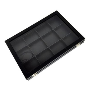 ESPOSITORE PER PERLINE NERO 12 SCOMPARTI + COPERCHIO