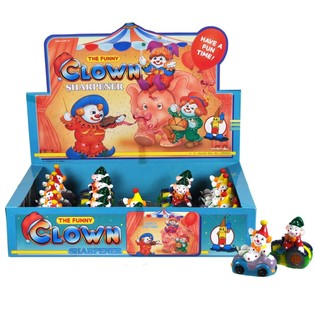 Temperamatite clown su veicolo in display (24 pz.)