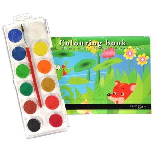 Album da Colorare ROYAL TALENS con 12 Acquerelli (30 pz.)