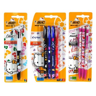 ASSORTIMENTO PENNE BIC HELLO KITTY SU CARD (12 pz.)