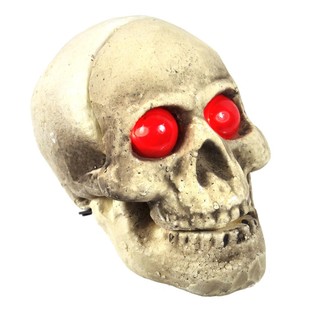 TESCHIO DECORATIVO CON OCCHI LUMINOSI (2 pz.)