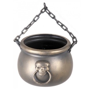 Calderone da strega con teschio (2 pz.)