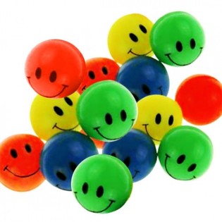 PALLINE RIMBALZANTI COLORATE 2,7 CM (144 pz.)