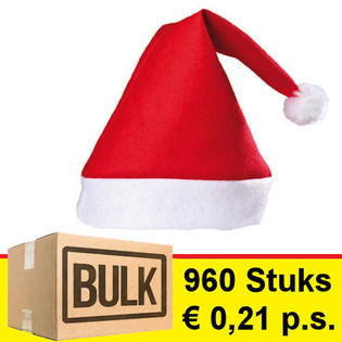 OFFERTA ALL'INGROSSO: 960 Cappelli di Babbo Natale Standard