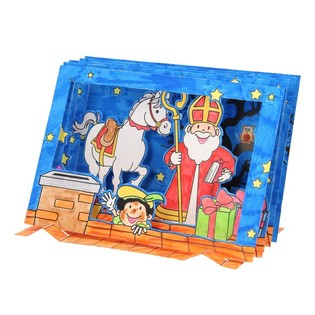 Set Creativo Finestra 3D Sinterklaas / San Nicola (12 pz.)