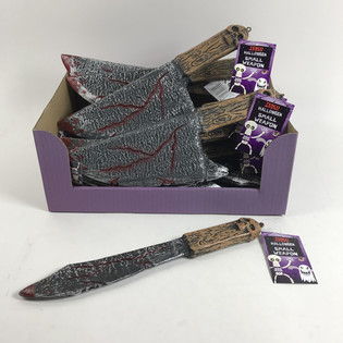 DISPLAY COLTELLI E ASCE DI HALLOWEEN (18 pz) ***PREZZO STRACCIATO***