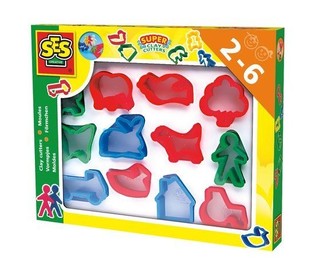 SES Formine per Plastilina (12 colori/modelli) (1 pz.)