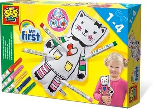 SES My First - Gatto di Peluche da Colorare (1 pz.)