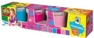 Pittura a Dita SES Girly, Set di Pittura 4x150ml (1 pz.)