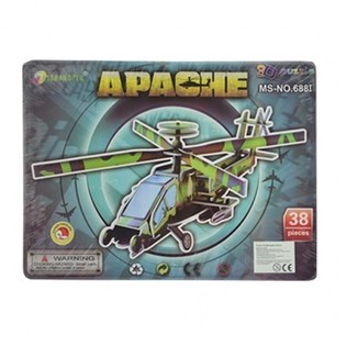 Grande Puzzle 3D &ndash; Elicottero Apache (3 pz.)