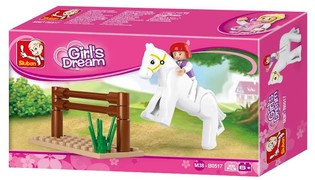 Sluban Girls Dream Cavallo da Salto Ostacoli M38-B0517 (1 pz.)