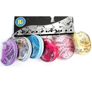 MINI BORSETTE CON GLITTER PORTACHIAVI (12 pz.)