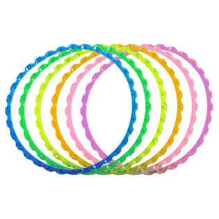 6 Braccialetti Rigati in Colori Vivaci (Confezione da 6)